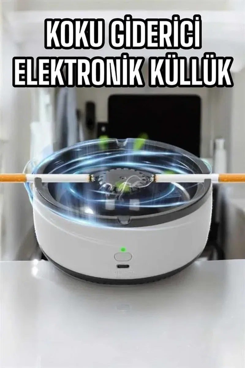 Küllük Duman Giderici Temizlenebilir Elektronik Pilli görsel 2