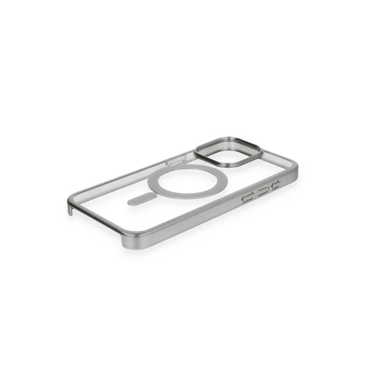 Apple İphone 15 Pro Kılıf Erozi Magsafe Kapak - Gümüş görsel 4