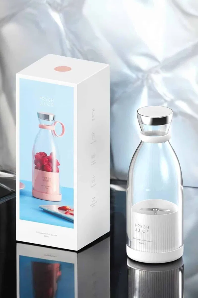 El Blender Taşınabilir Meyve Blender Şarj Edilebilir Taşınabilir Blender Elektrikli görsel 3