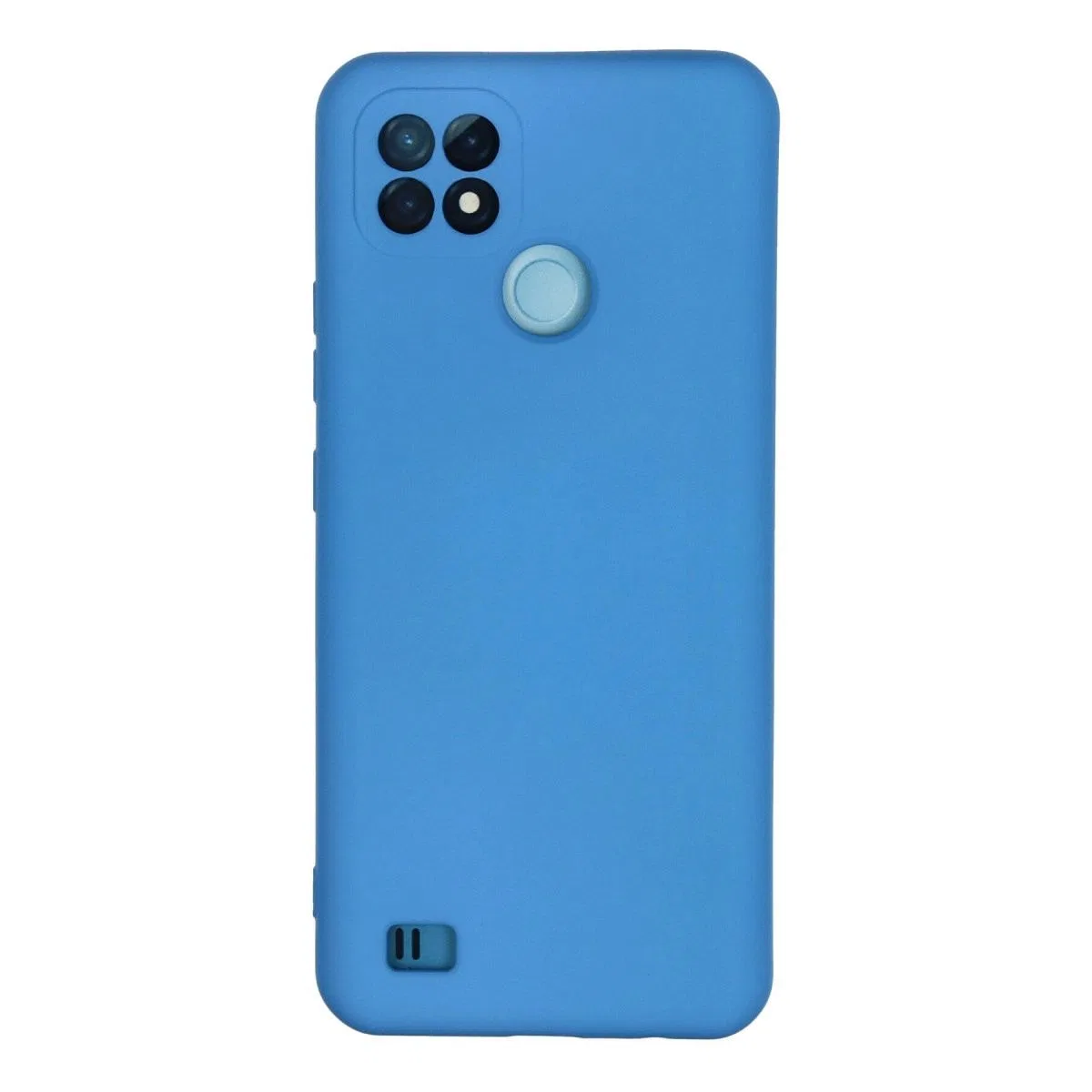Realme C21 Kılıf Nano İçi Kadife Silikon - Mavi