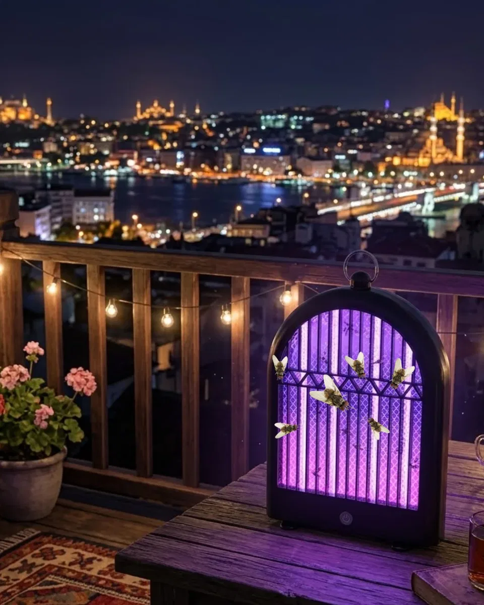 Şarjlı UV Sivrisinek Öldürücü Lamba Sessiz ve