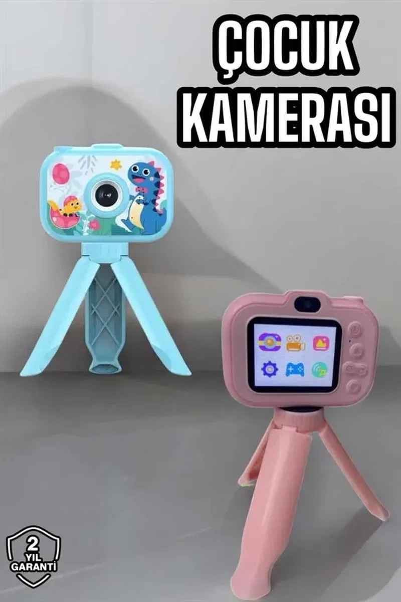 Ayaklı Mini Fotoğraf Makinesi Çocuk Için Eğitici Video Kamera görsel 2
