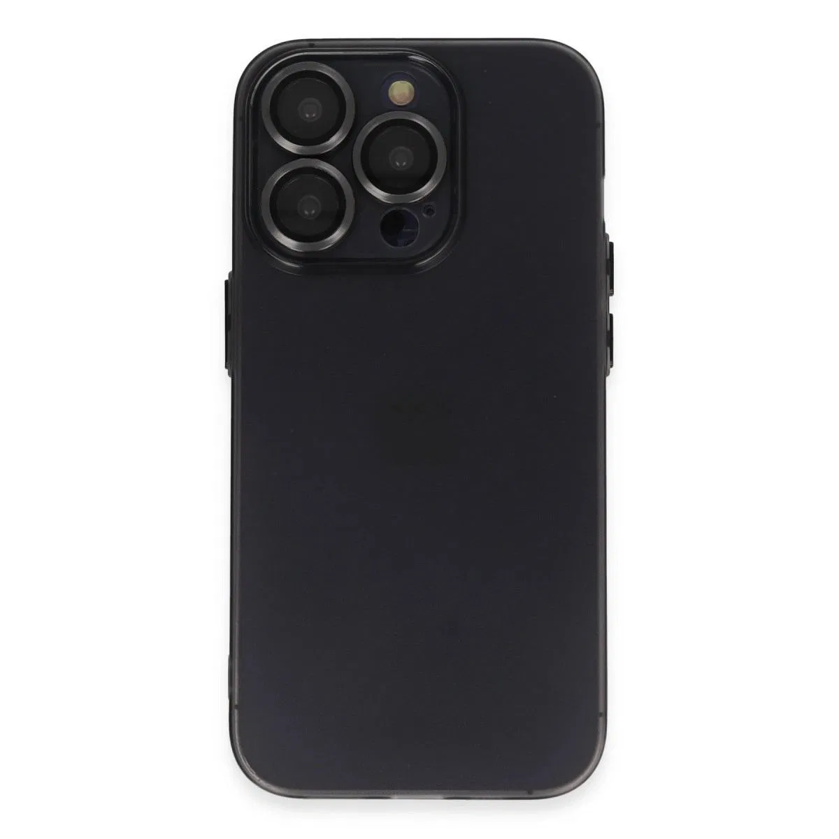 Apple İphone 13 Pro Max Kılıf Luko Lens Silikon - Siyah