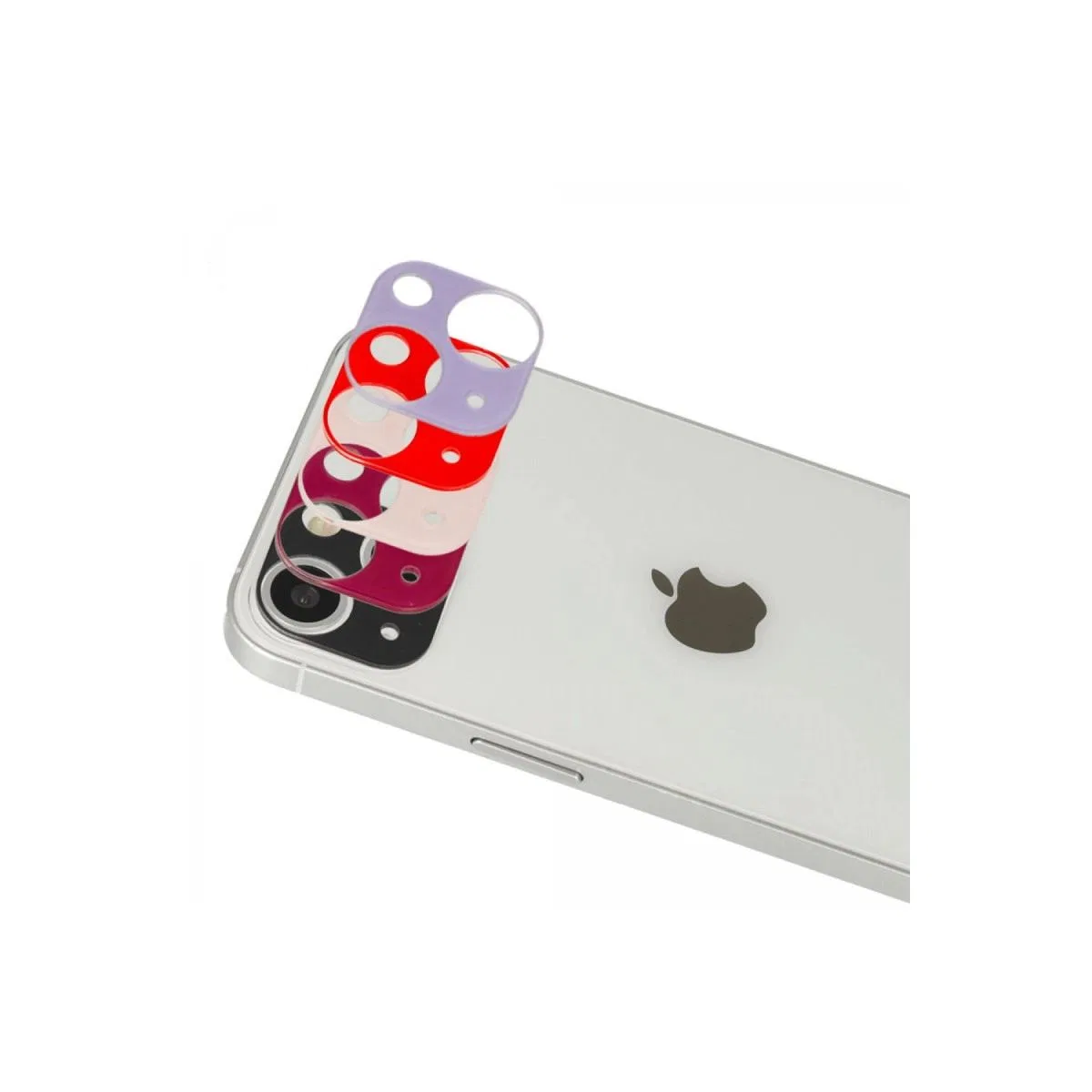 Apple İphone 13 Rainbow Kamera Lens Koruma Cam - Mor görsel 2