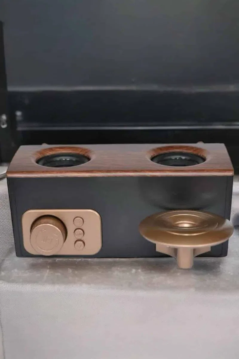 Çalar Radyo Müzik Kutusu Nostaljik Hoparlör Speaker görsel 2
