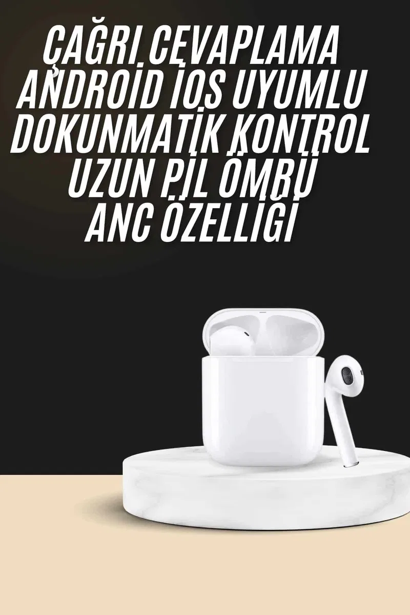 2. Nesil Bluetooth Android ve İOS Uyumlu Kablosuz Kulaklık Çağrı Cevaplama görsel 2