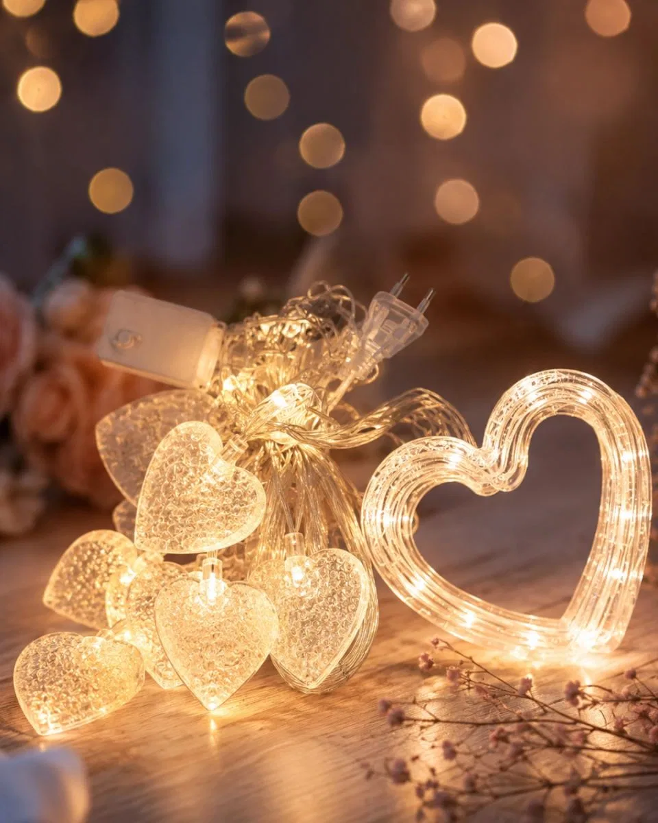 Led Kalp Neon Lamba Dekoratif Romantik Gece Ve Ortam Işığı