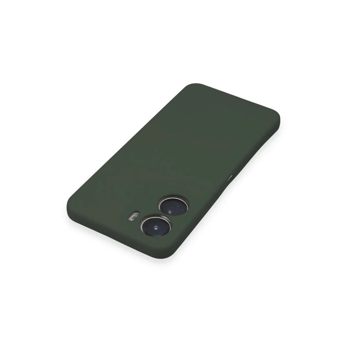 Vivo Y16 Kılıf Nano İçi Kadife Silikon - Koyu Yeşil görsel 4