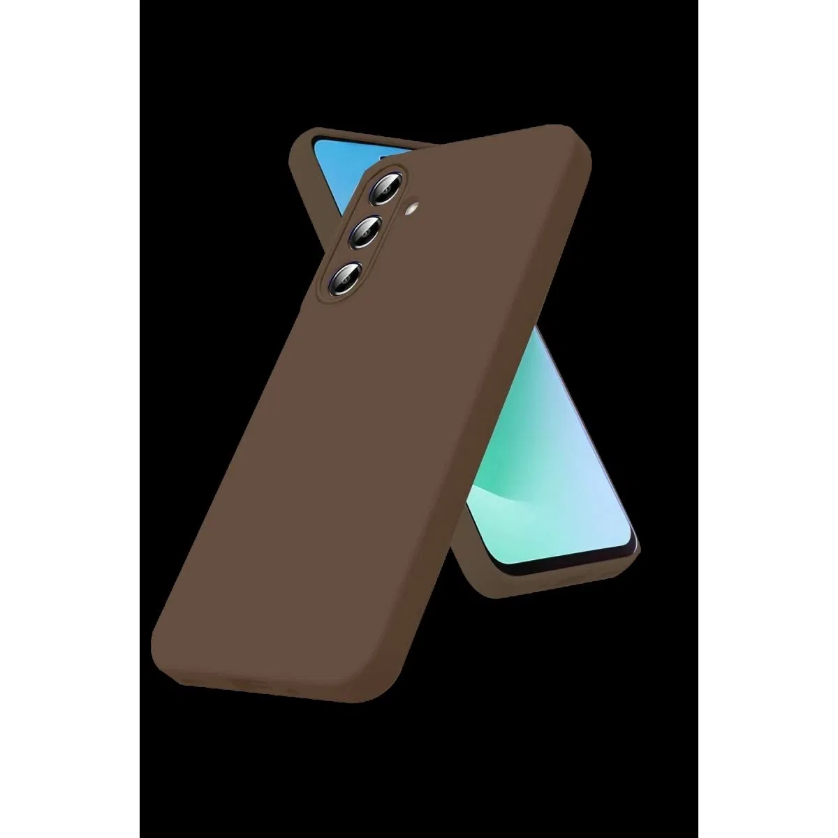 Samsung Galaxy A56 Kılıf First Silikon - Kahverengi