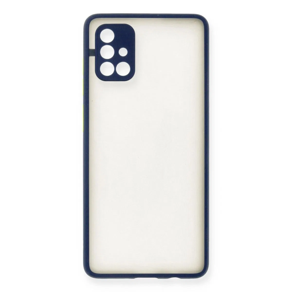 Samsung Galaxy A71 Kılıf Montreal Silikon Kapak - Lacivert görsel 2