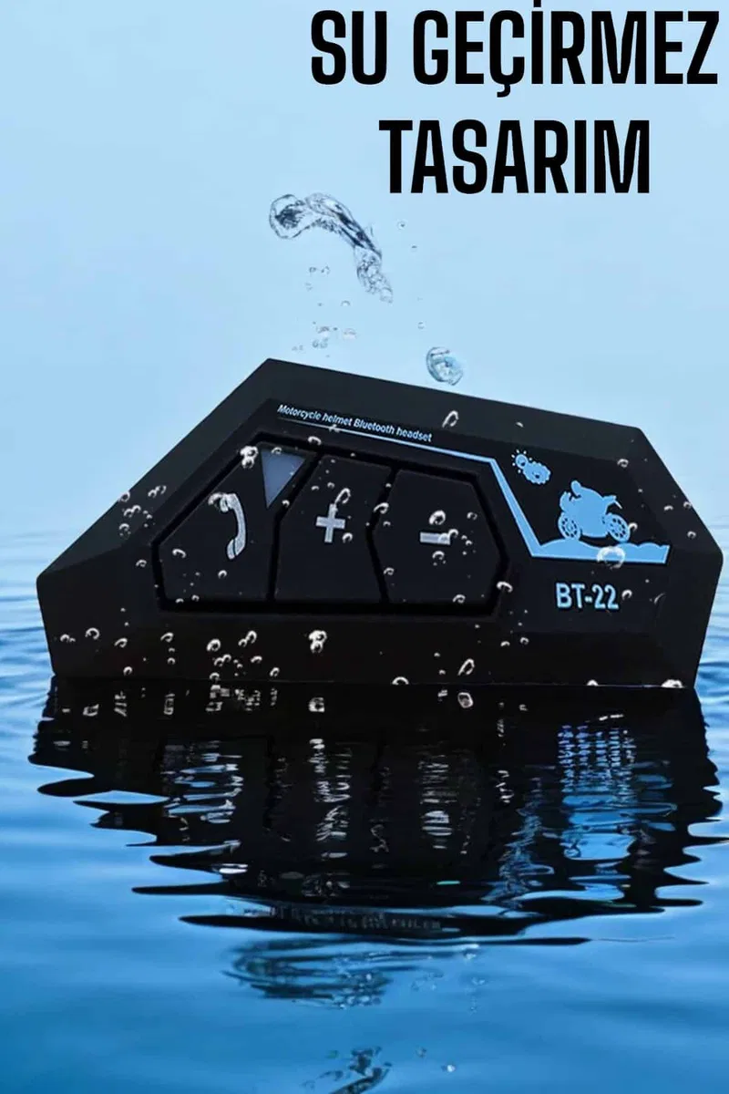 Kask Kulaklığı Motosiklet Intercom Interkom Dinleme Konuşma Özellikli Su Geçirmez görsel 4