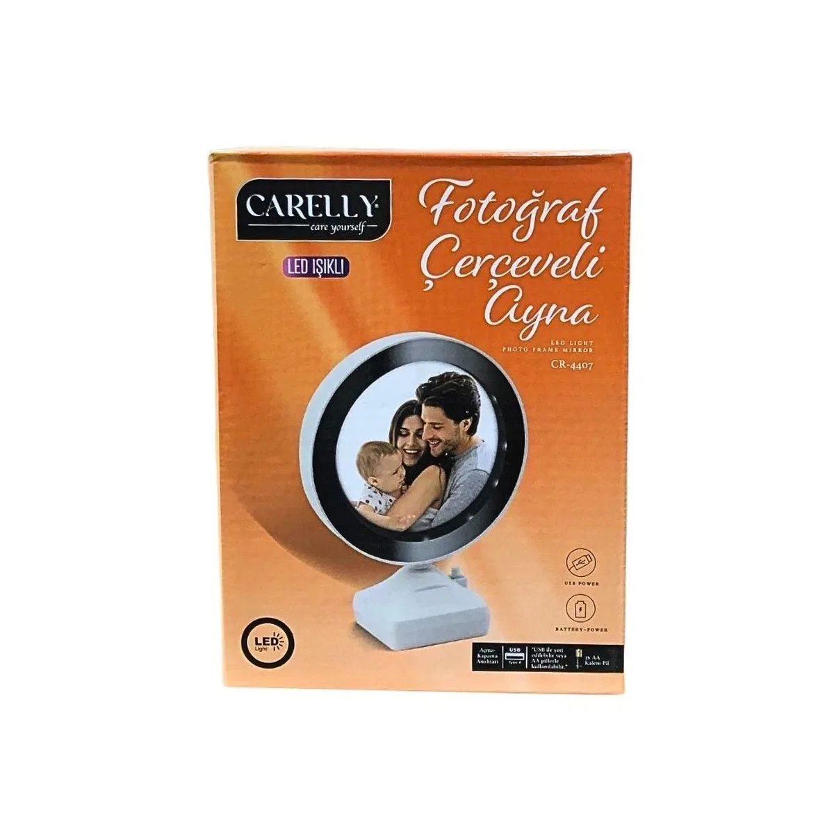 Ledli Fotoğraf Çerçeveli Ayna