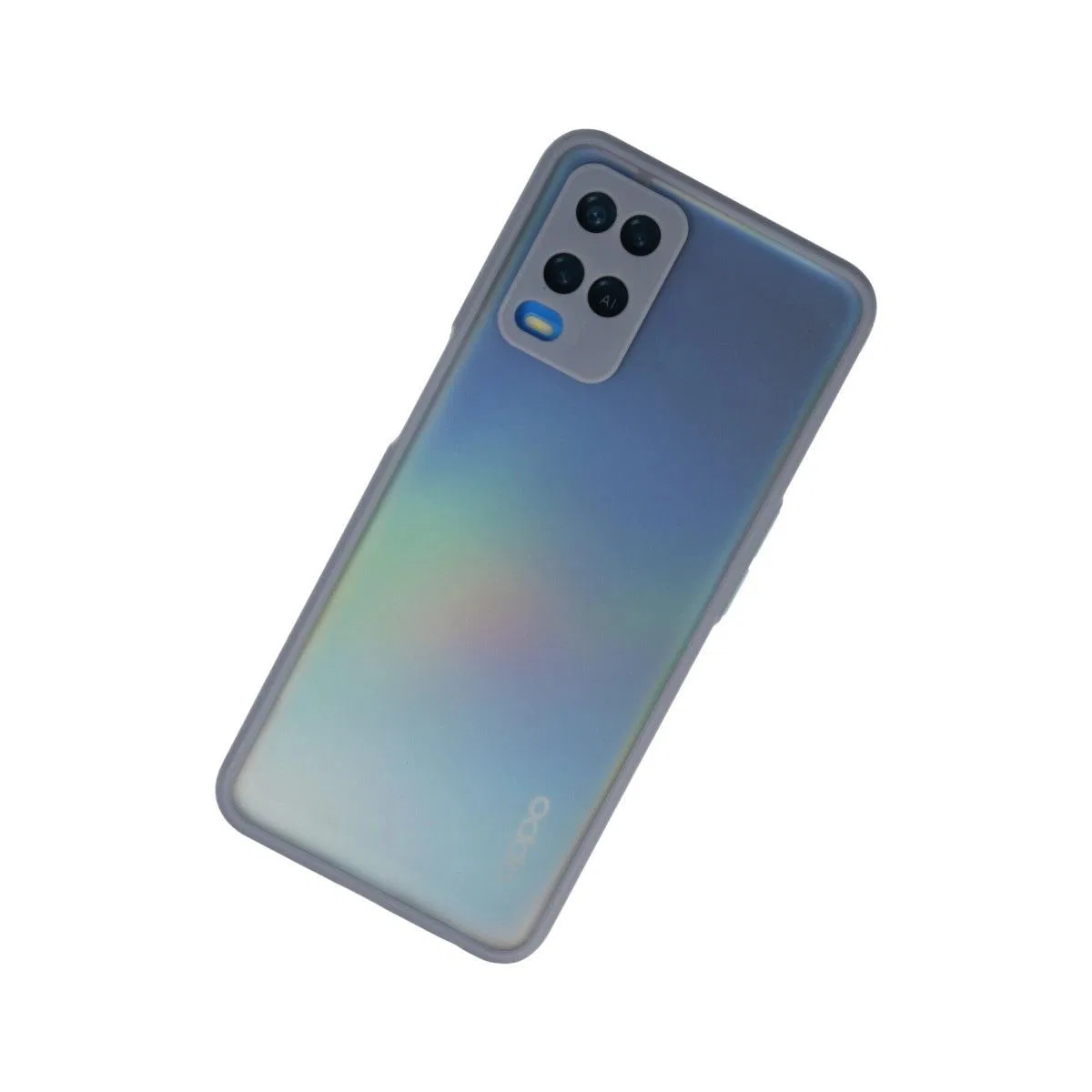 Oppo A54 4g Kılıf Montreal Silikon Kapak - Gri görsel 2