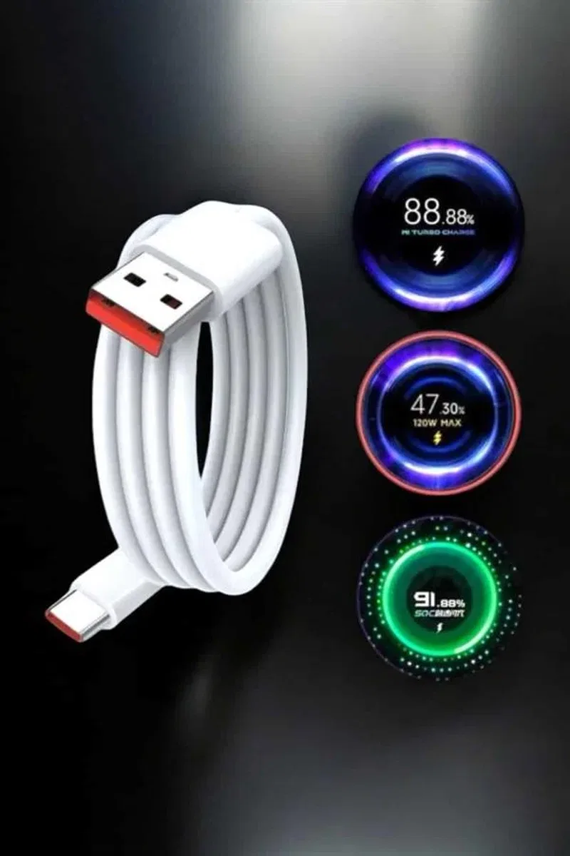 Type-C 120W Şarj Aleti Hızlı Şarj Turbo Yeni Nesil görsel 4