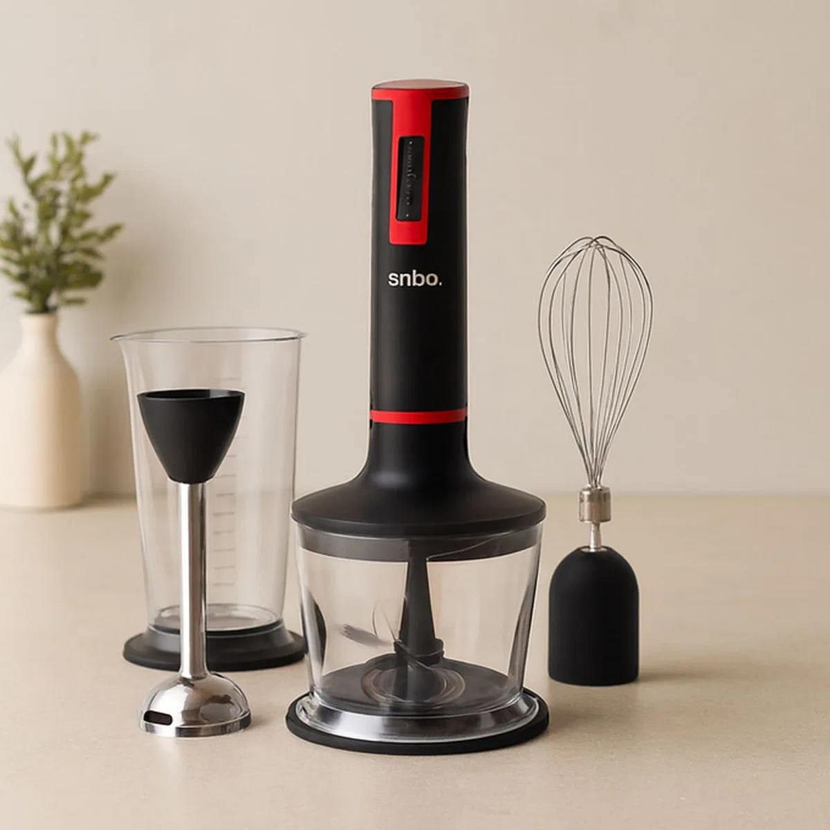 300W Çok Fonksiyonlu Blender Seti - 700ml Doğrayıcı & 800ml Ölçü Kabı