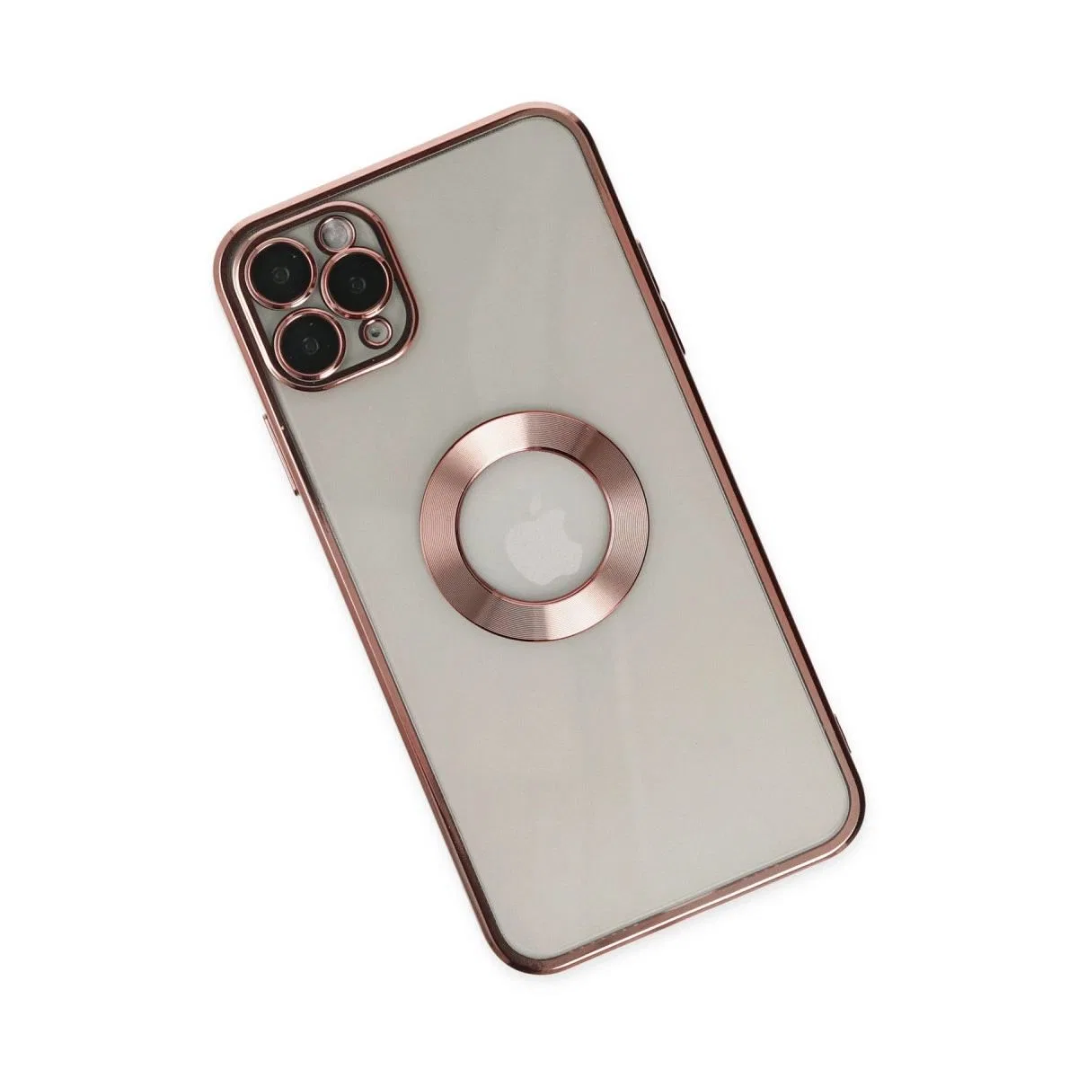 Apple İphone 11 Pro Kılıf Slot Silikon - Rose Gold görsel 3