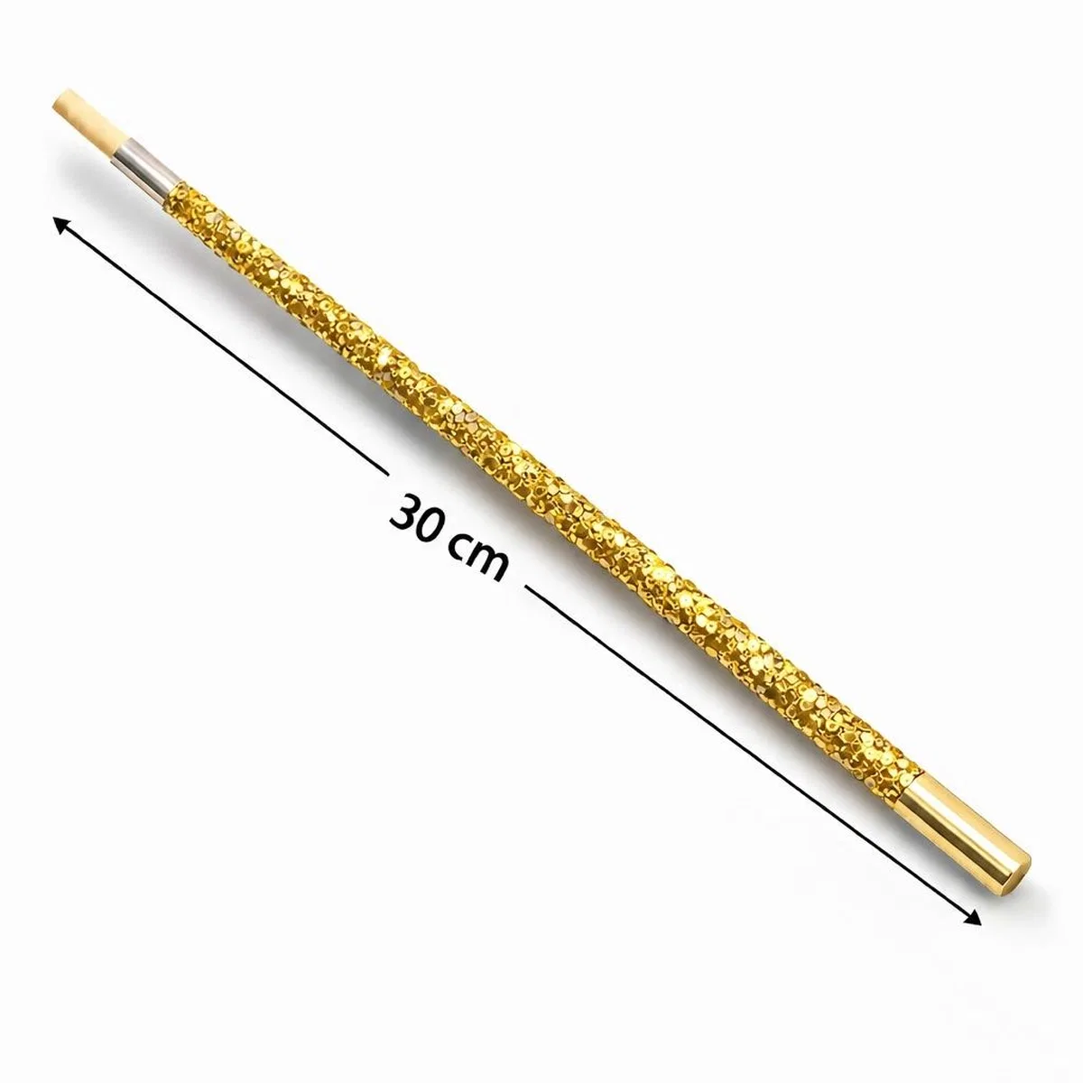 30 Cm Altın Gold Payetli Tutacağı – 1920’ler Gatsby Parti Aksesuarı görsel 2