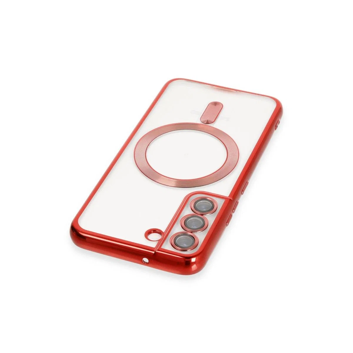 Samsung Galaxy S22 Kılıf Kross Magneticsafe Kapak - Kırmızı görsel 3