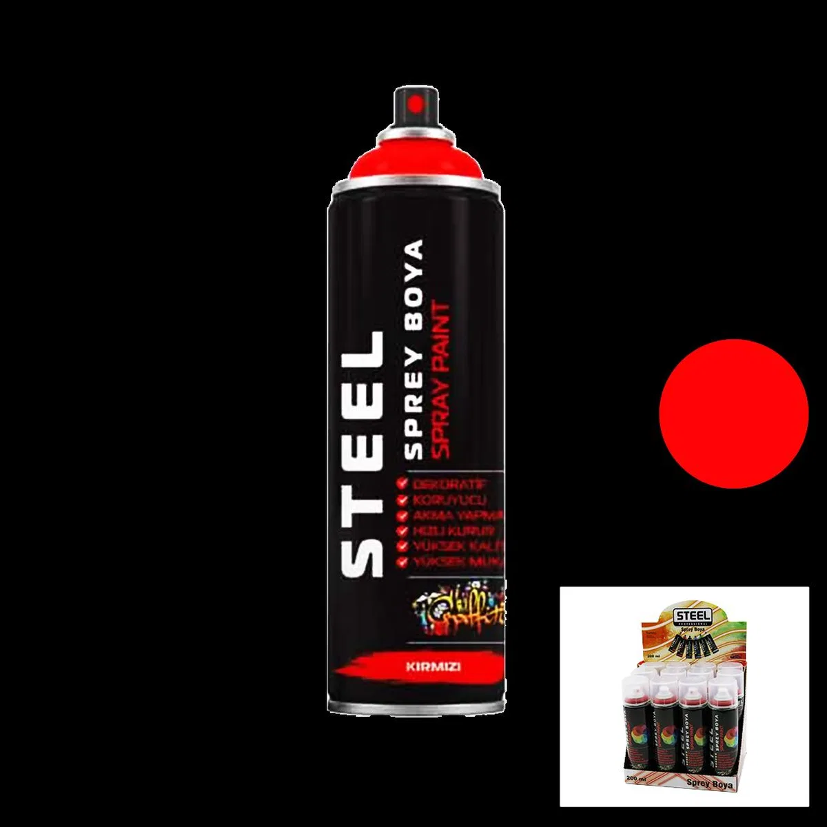 Kırmızı Sprey Boya 200ml