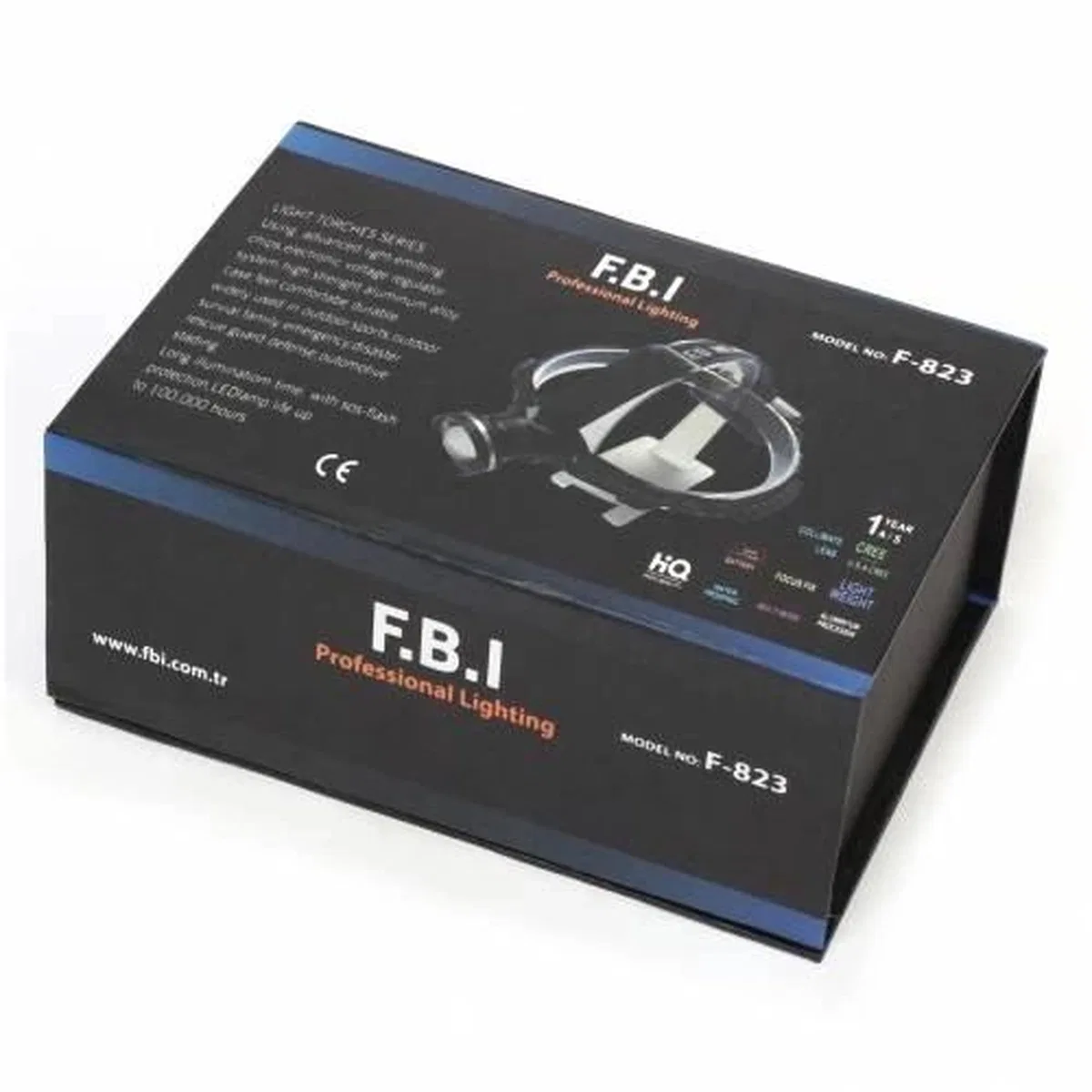 F. b. ı F-823 Xlm T6 Led Su Geçirmez Şarjlı Kafa Lambası görsel 3