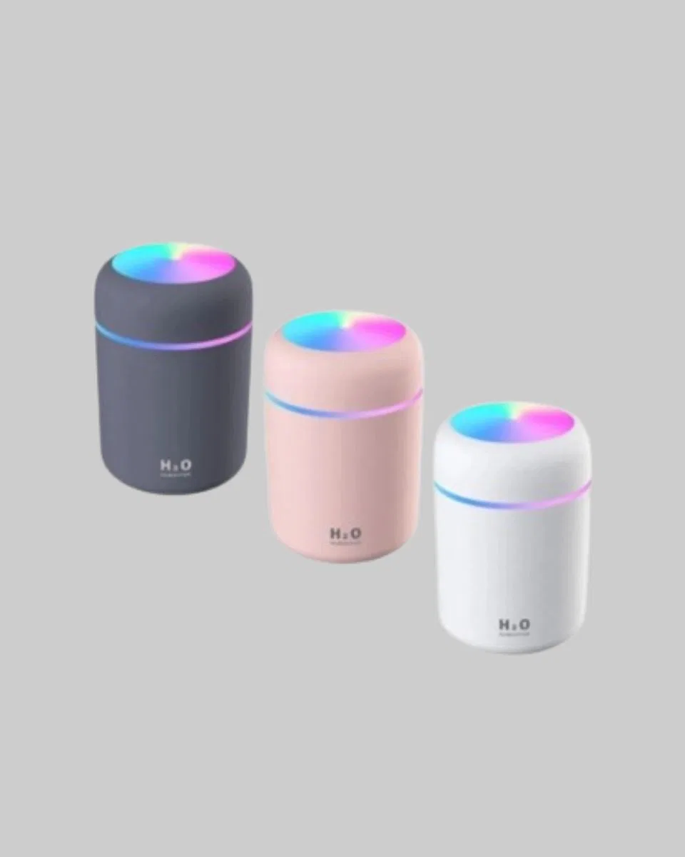Led Işıklı Usb Nemlendirici – Sürekli Ve Aralıklı Püskürtme Modu görsel 2