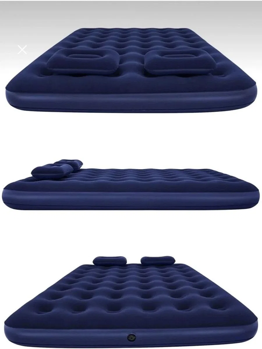Çift Kişilik Şişme Yatak Dahili Pompalı 203x152x22 Cm 2 Yastıklı görsel 5