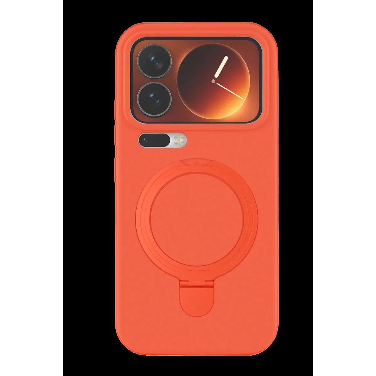 Xiaomi Mi 17 Pro Max Regal Magsafe Standlı Kapak - Turuncu görsel 3
