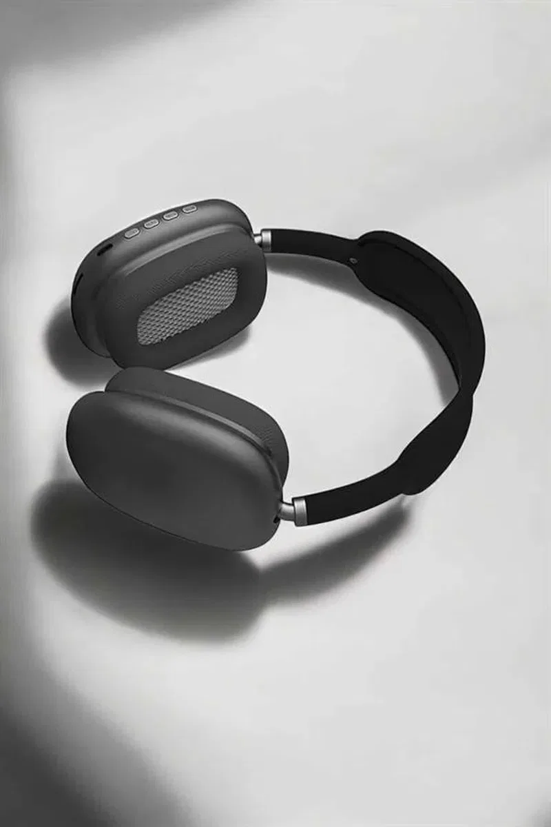 P9 Plus Hi-fi Ses Kalitesi Ayarlanabilir Mikrofonlu Bluetooth Kulaklık Siyah görsel 3