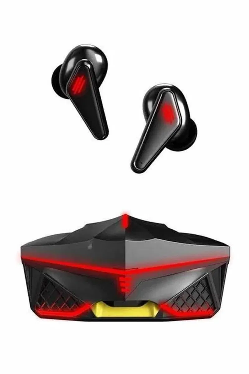 Dokunmatik Kontrol Tws Işıklı Kulakiçi Bluetooth Kulaklık Kablosuz Oyuncu Kulaklığı görsel 3