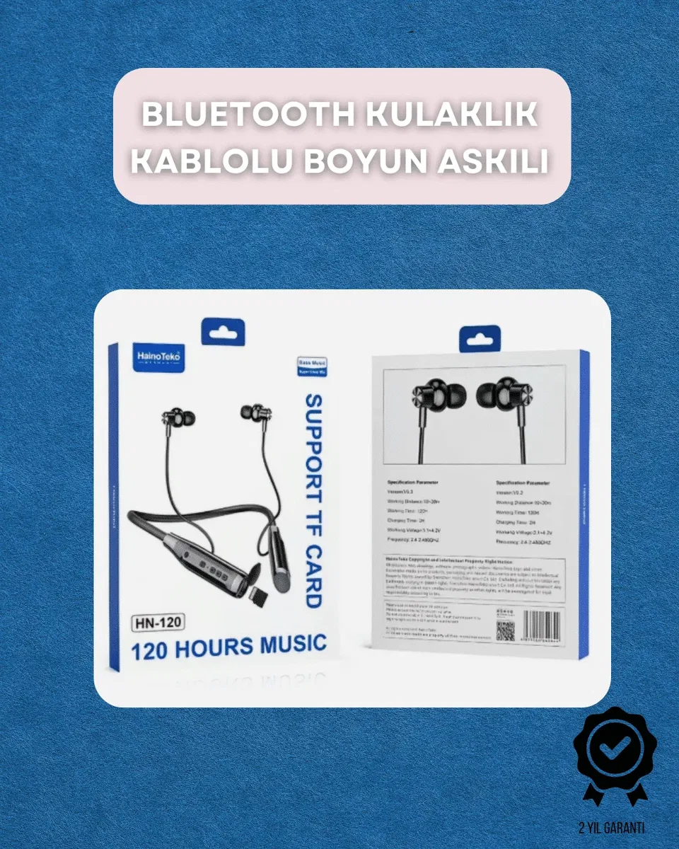 Bluetooth 5. 0 Kablosuz Kulaklık – Uzun Pil Ömrü ve Ergonomik Tasarım