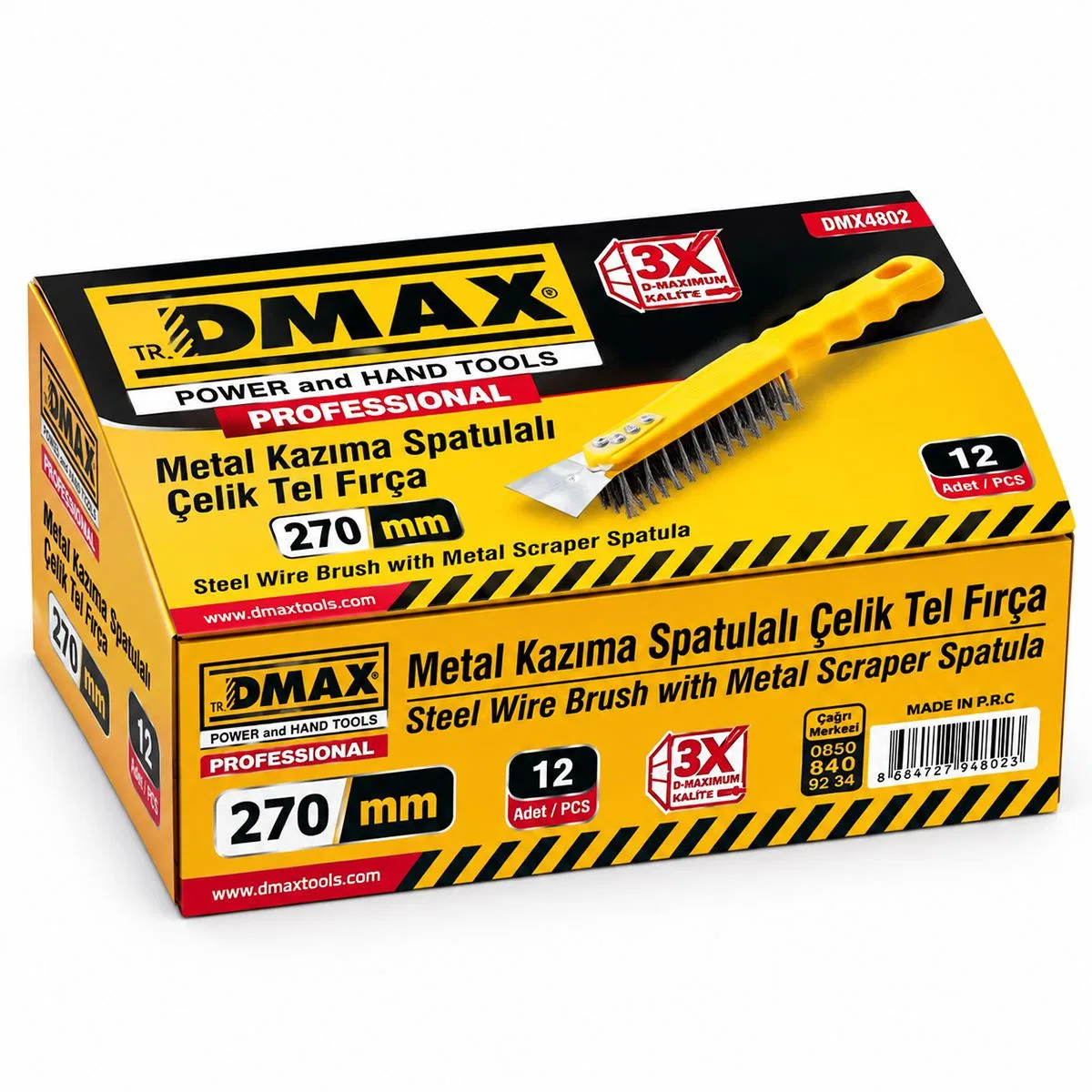 Çelik Tel Fırça ve Metal Kazıma Spatula 270 mm 2in1 görsel 4