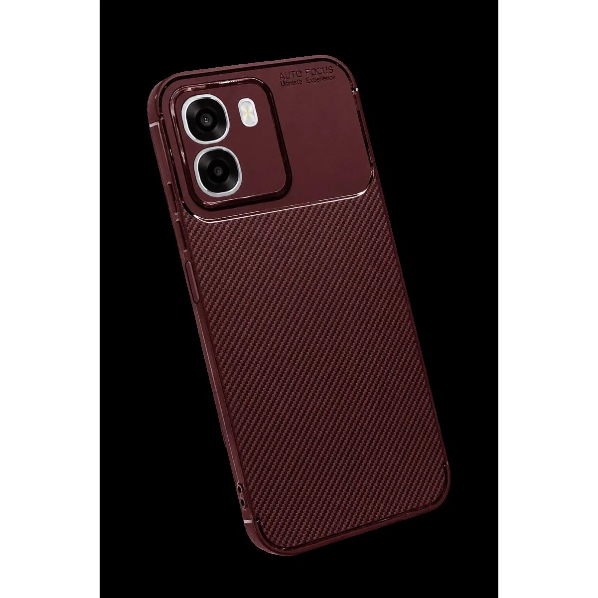 Oppo Oppo A6t 5g Auto Focus Karbon Kapak - Bordo görsel 2