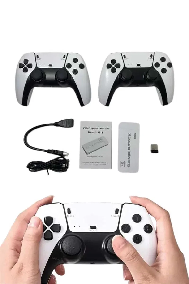 Game Stick 4K Retro Çift Kollu Atari Oyunlari +20000 Oyunlu Konsol Nostalji görsel 5