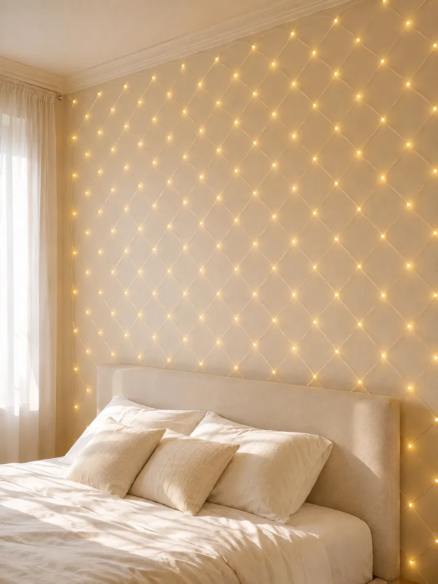 LED Ağ Işık Dekoratif File Aydınlatma Balkon Oda ve Bahçe Süsleme Yeni Nesil görsel 4