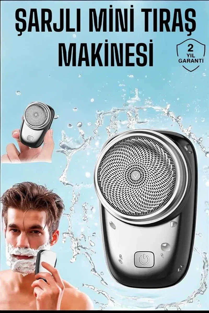 Tıraş Makinesi Sıfır Sinek Kaydı Tıraş Makinesi Şarjlı Kablosuz Taşınabilir görsel 2