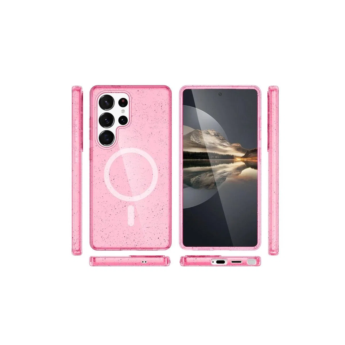Joko Samsung Galaxy S23 Ultra Kılıf Magsafe Kapak - Pembe görsel 3