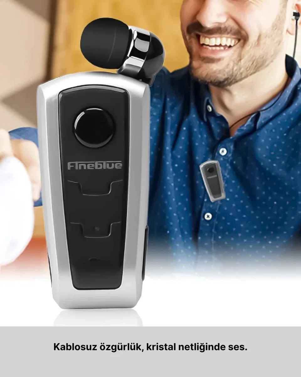 Gürültü Önleyici Fineblue F910 Bluetooth Kulaklık Klipsli Model görsel 2