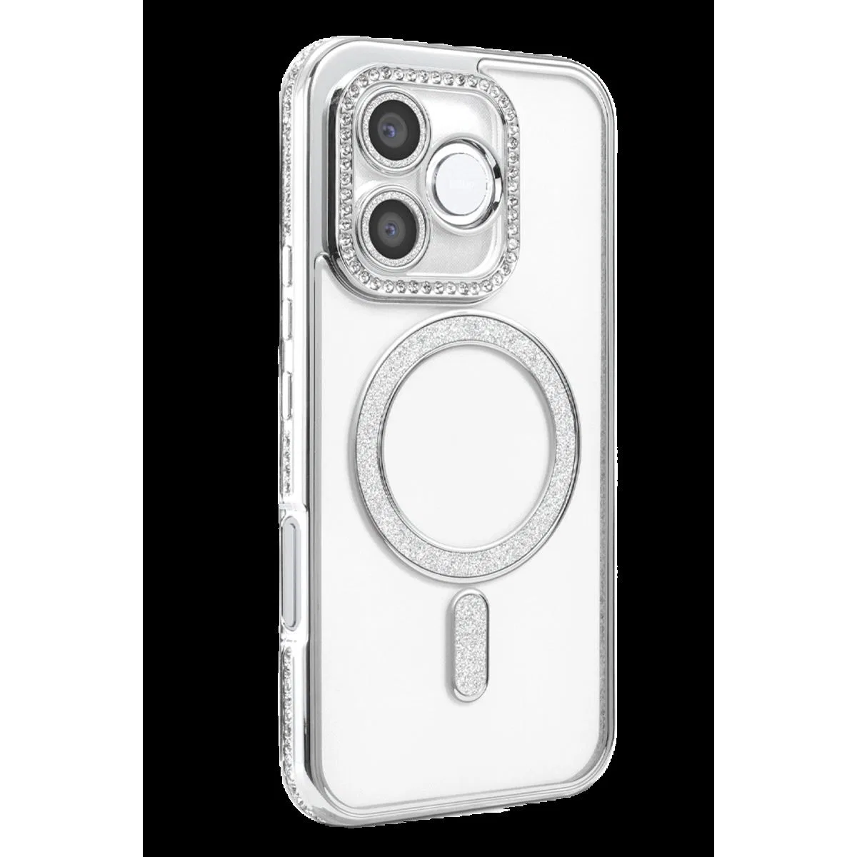 Huawei Honor 600 Lite Joke Simli Magneticsafe Kılıf - Gümüş görsel 2