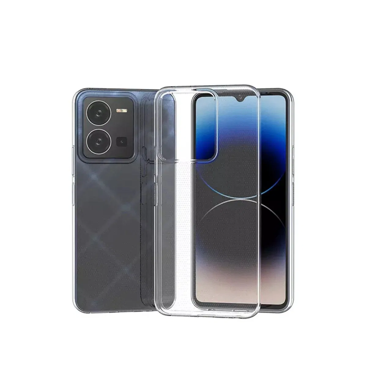 Vivo Y35 Kılıf Lüx Şeffaf Silikon
