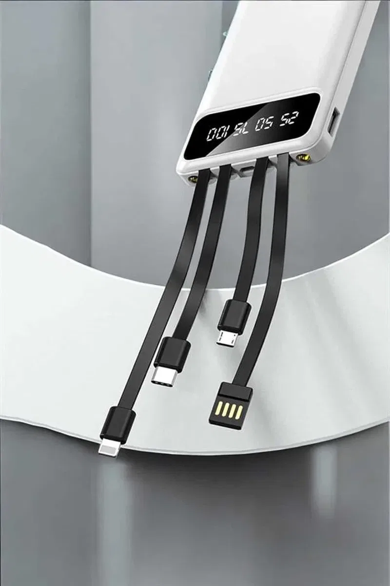 Powerbank 20. 000 Mah LCD Ekran USB Lightning Type-C Uyumlu İOS ve Android görsel 5