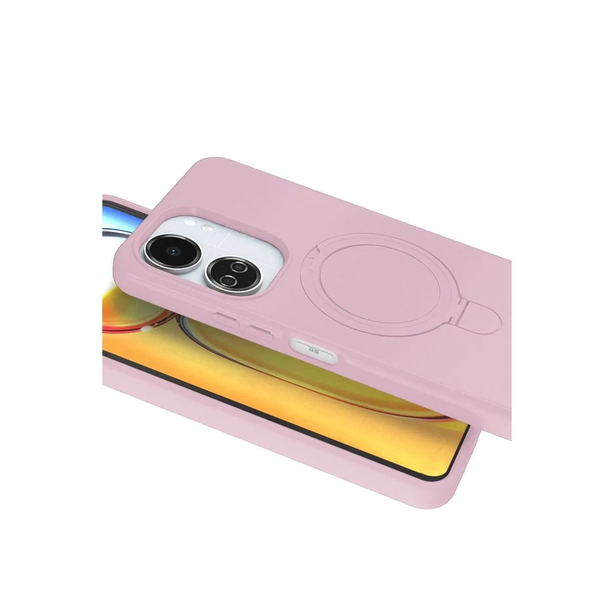 Xiaomi Redmi 13c Regal Magsafe Standlı Kapak - Açık Pembe görsel 3