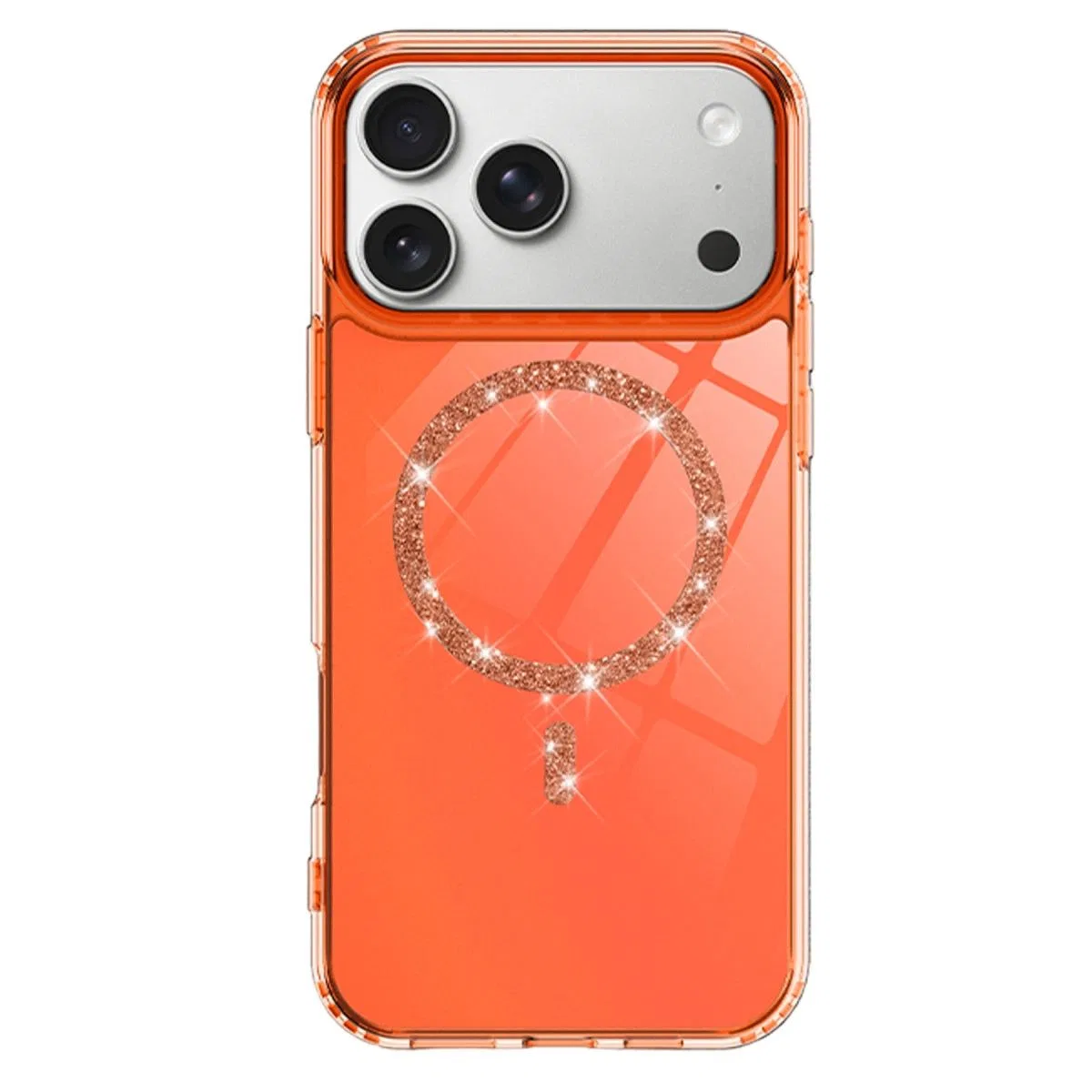 Apple İphone 17 Pro Max Live Diamond Magsafe Kapak - Turuncu görsel 2