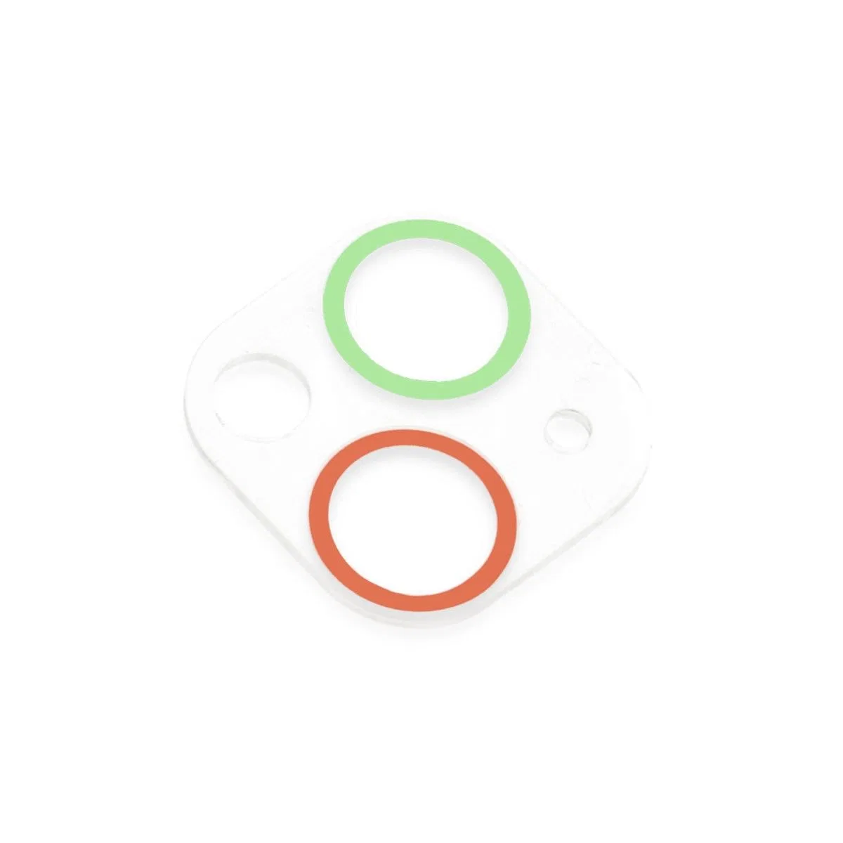 Apple İphone 13 Renkli Kamera Lens Koruma Cam - Yeşil-pembe görsel 3