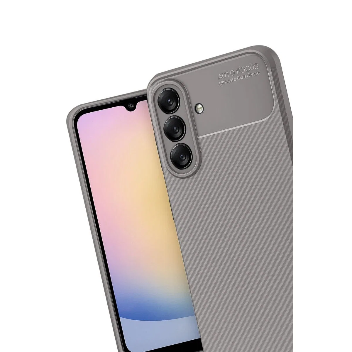 Samsung Galaxy A17 5g Auto Focus Karbon Kapak - Gri görsel 3