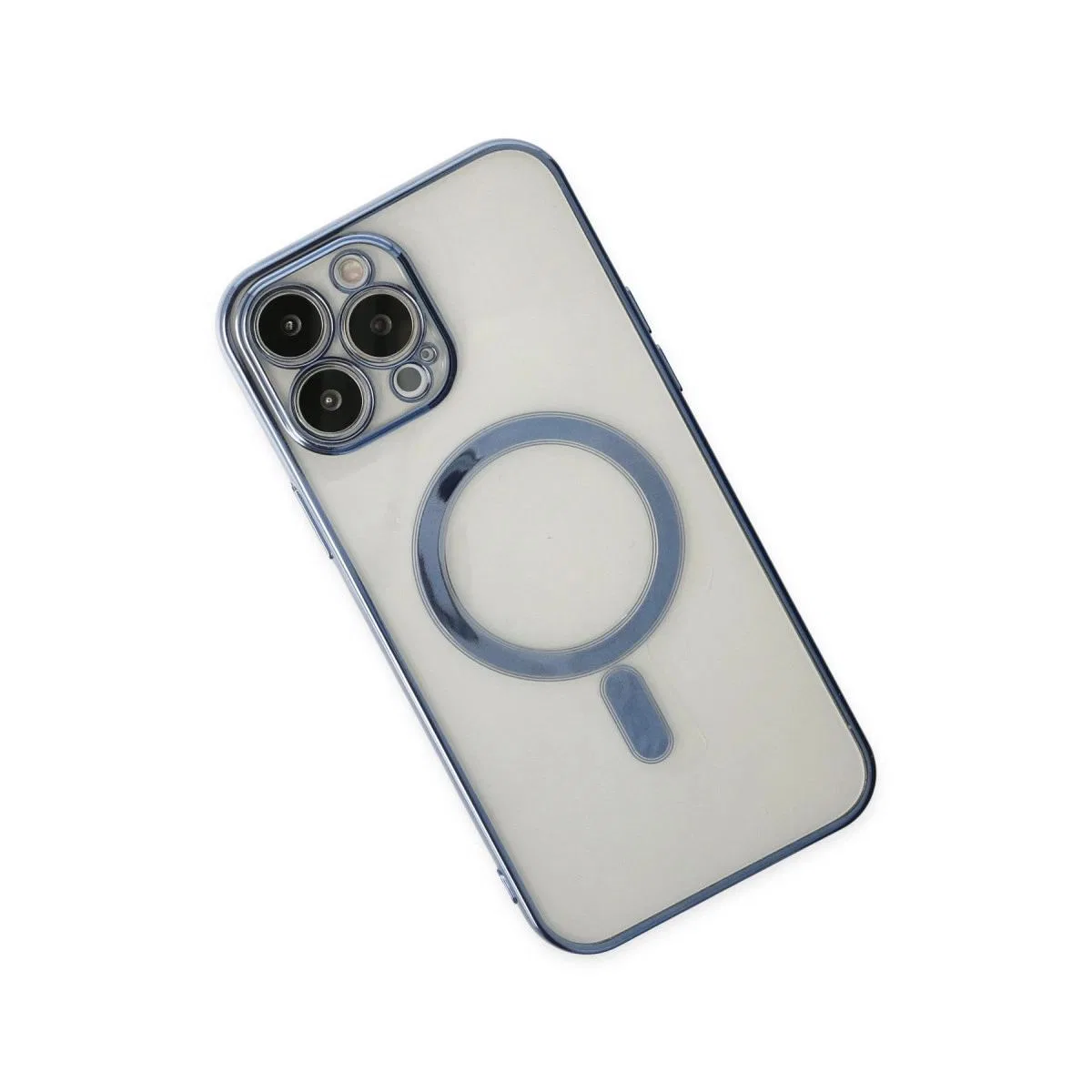 Apple İphone 14 Pro Kılıf Magneticsafe Lazer Silikon - Sierra Blue görsel 3