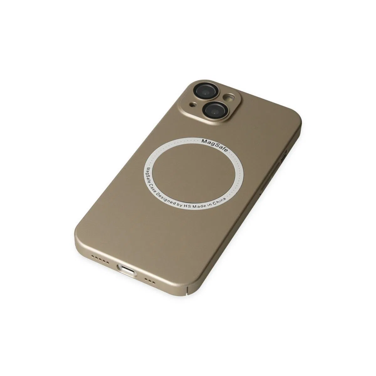 Apple İphone 14 Plus Kılıf Jack Magneticsafe Lens Silikon - Gold görsel 4