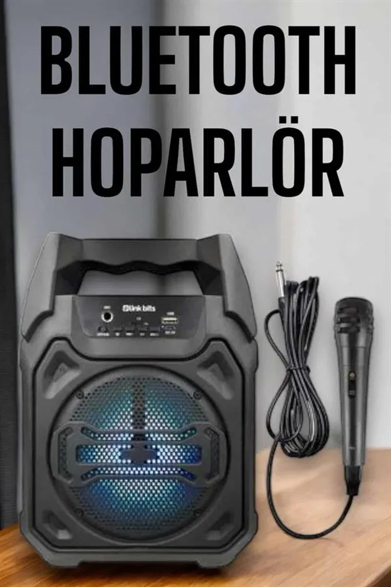 Güçlü ve Şarj Edilebilir Bluetooth Hoparlör 6. 5 İnç görsel 2