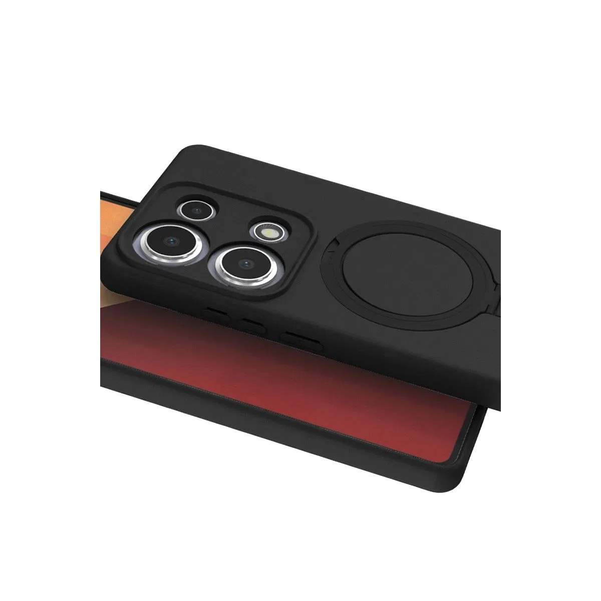 Xiaomi Redmi Note 13 Pro 4g Regal Magsafe Standlı Kapak - Siyah görsel 3
