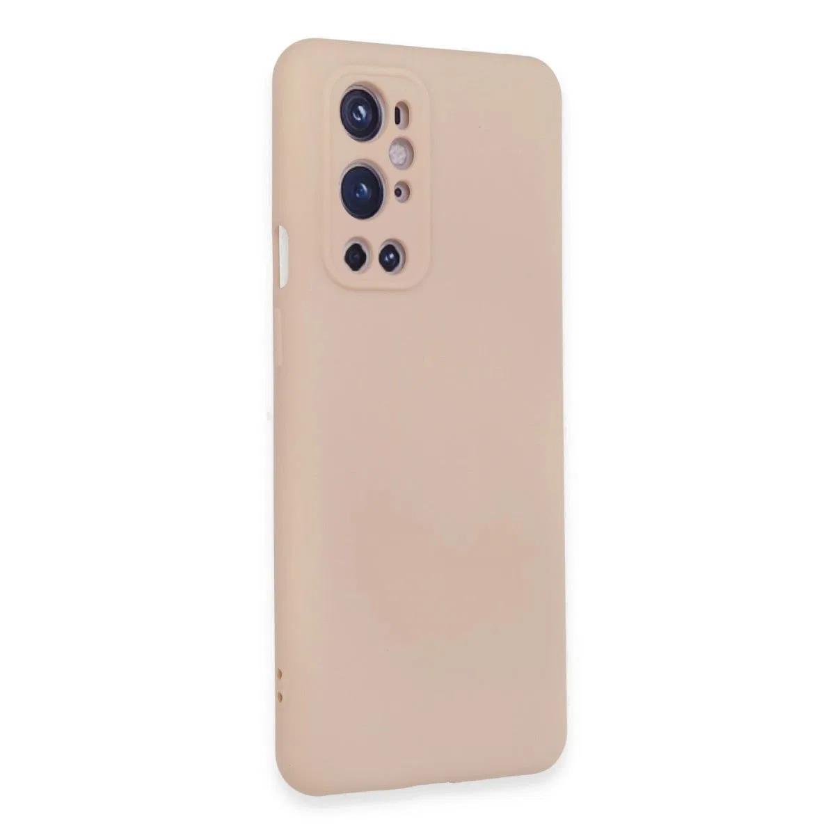 One Plus 9 Pro Kılıf Nano İçi Kadife Silikon - Pudra görsel 2