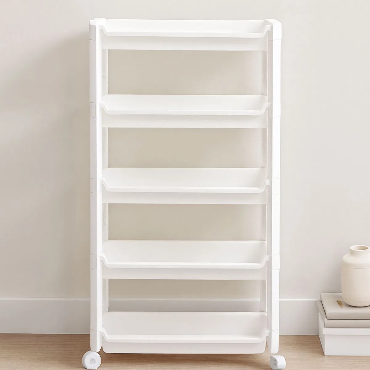 5 Katlı Tekerlekli Sepet Organizer Raf Ünitesi 465x145x850 mm